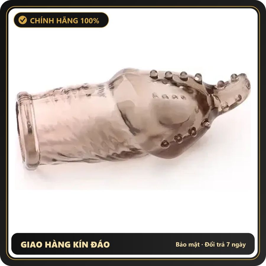 (Che Tên) Bao cao su đôn dên silicone Gân gai tăng kích thước, tăng khoái Meos Giao Nhanh Toàn Quốc