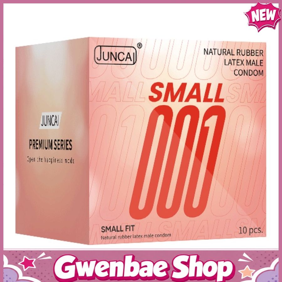Bao cao su cấp kích thước nhỏ Juncai Small Fit 001 - Hộp 10 cái - Gwen Shop Chính Hãng