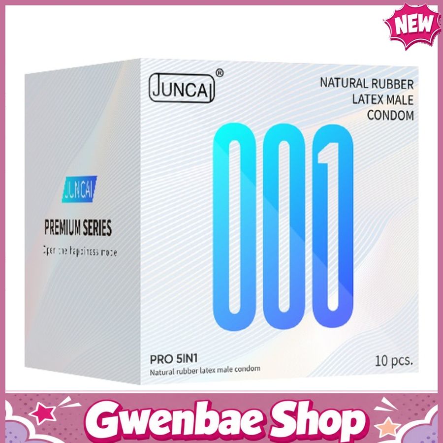 Bao cao su cấp siêu mỏng kéo dài gân gai Juncai Pro 5in1 001 - Gwen Shop Chính Hãng