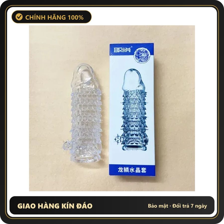 (Che Tên) Bao Cao Su Aichao Đôn Dên Vẩy Cá Siêu Mềm Tăng Kích Thước Meos Cao Cấp Bảo Đảm