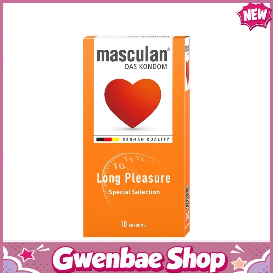 Bao cao su kéo dài thời gian nhập khẩu Đức Masculan Long Pleasure - Gwen Shop Chính Hãng