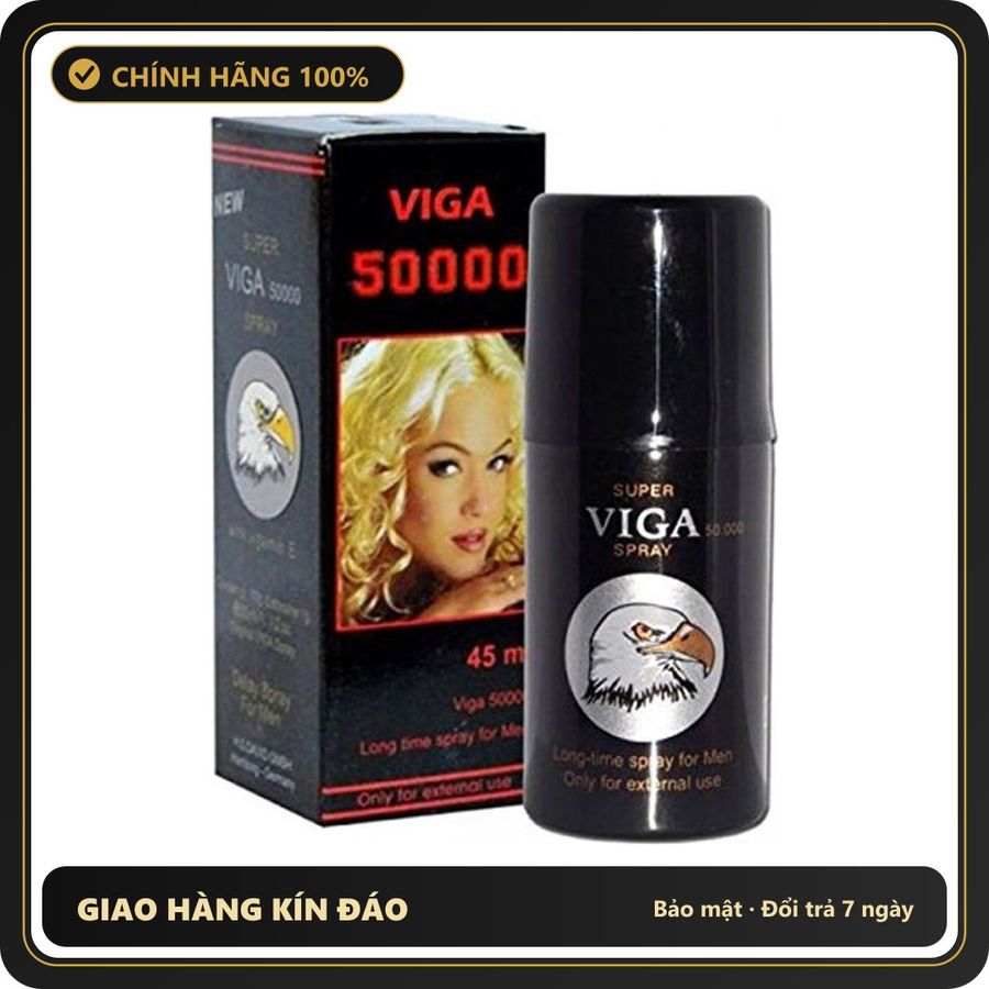(Che Tên) Xịt Super Viga 50000 Spray cho nam chính hãng 648600 Giao Nhanh Toàn Quốc