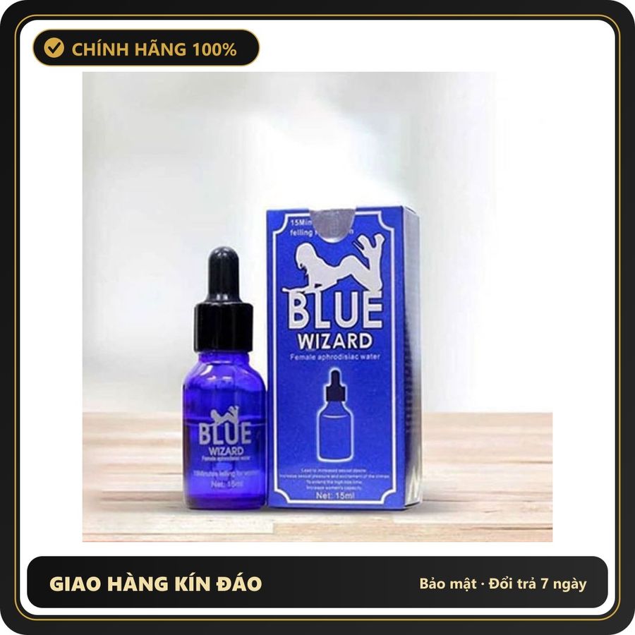 (Che Tên) Kích Nữ Blue Wizard cực mạnh – Chai 20ml Chính Hãng 648619 Bảo Mật Tuyệt Đối