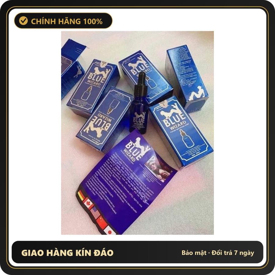 (Che Tên) Blue wizard tăng hưng phấn cho nữ 648620 Hộp Trắng Kín