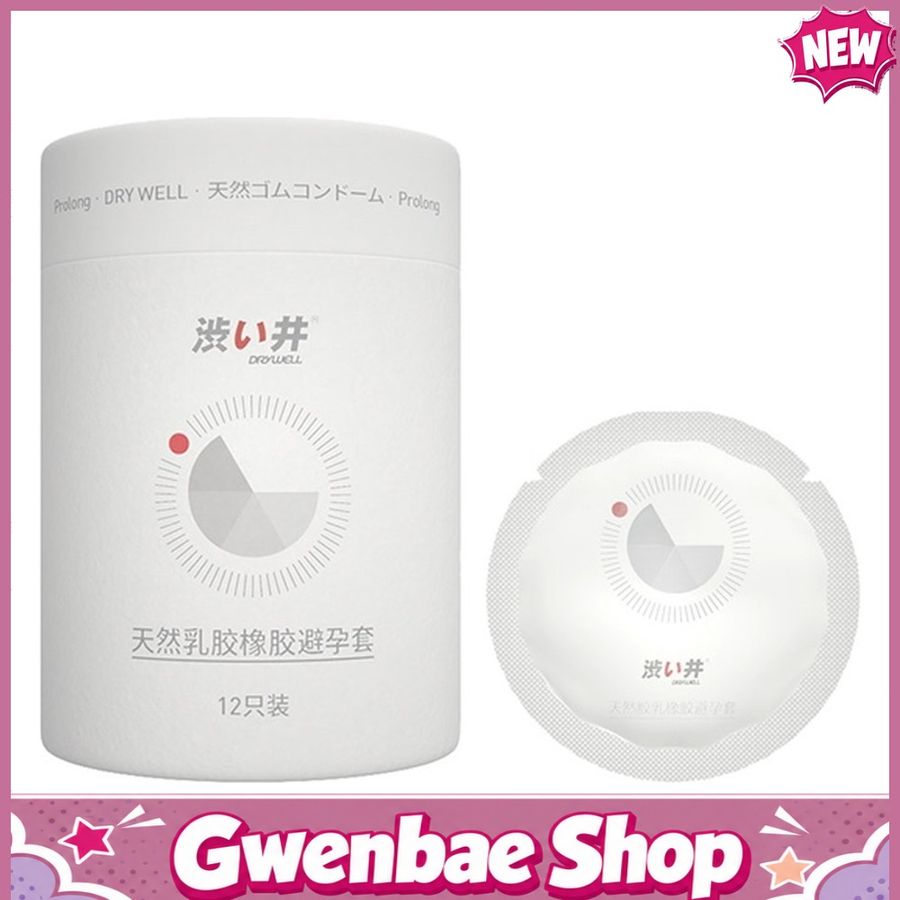 Bao cao su kéo dài thời gian DryWell Long Lasting Pro - Hộp 12 cái - Gwen Shop Chính Hãng