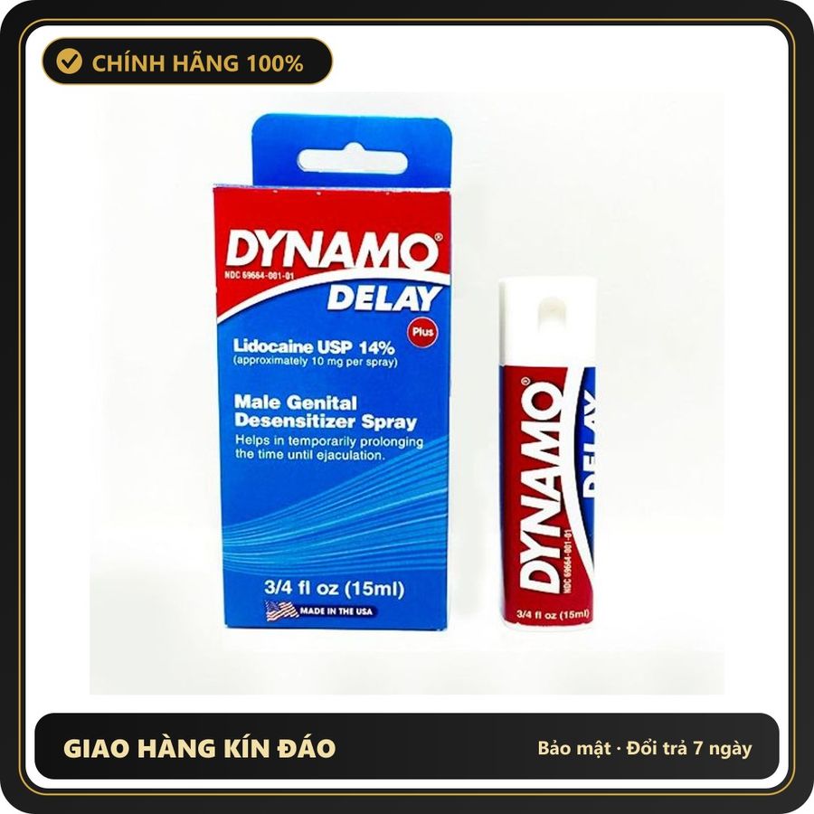 (Che Tên) Chai Delay Plus 15ml Chính Hãng USA Hỗ Trợ 24/7