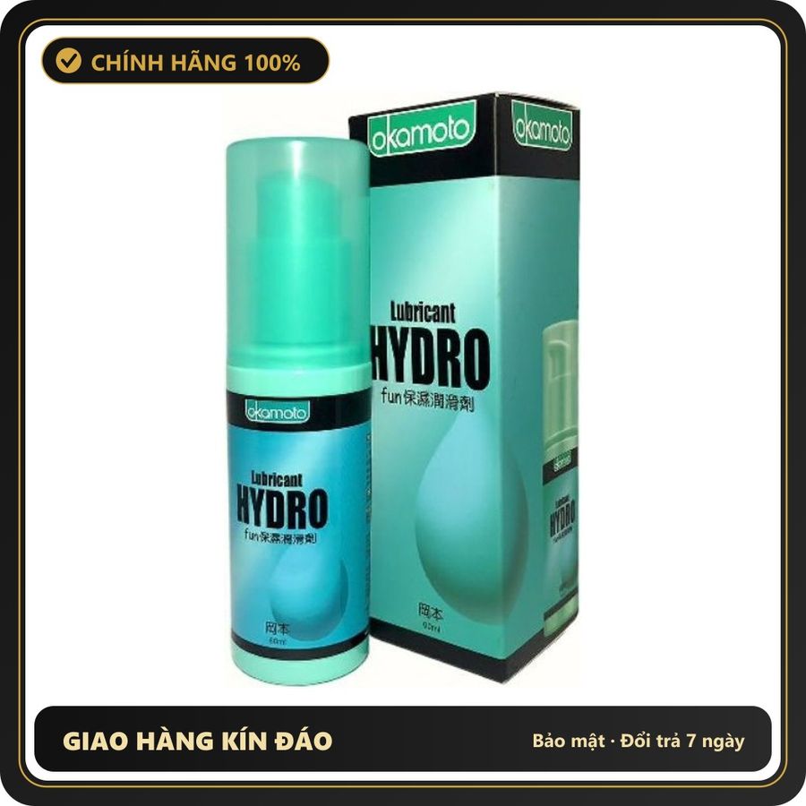 (Che Tên) Gel bô.i trơ.n Gốc Nước Cho Nữ Okamoto Hydro Nhật Bản 60ml Hỗ Trợ 24/7