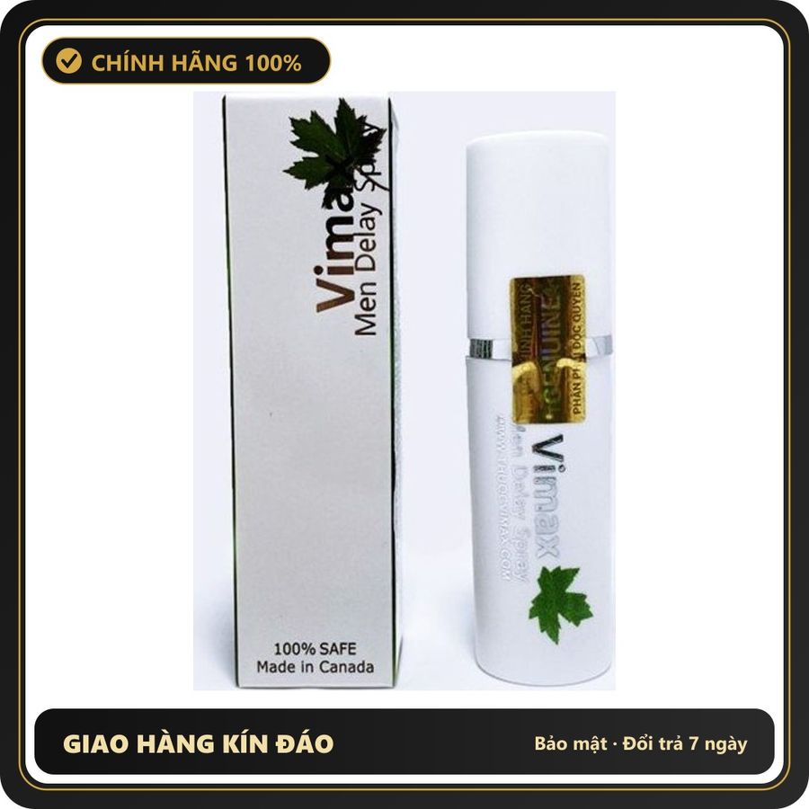 (Che Tên) Xịt Vimax Men Delay Spray chính hãng Canada 10ml Cao Cấp Bảo Đảm