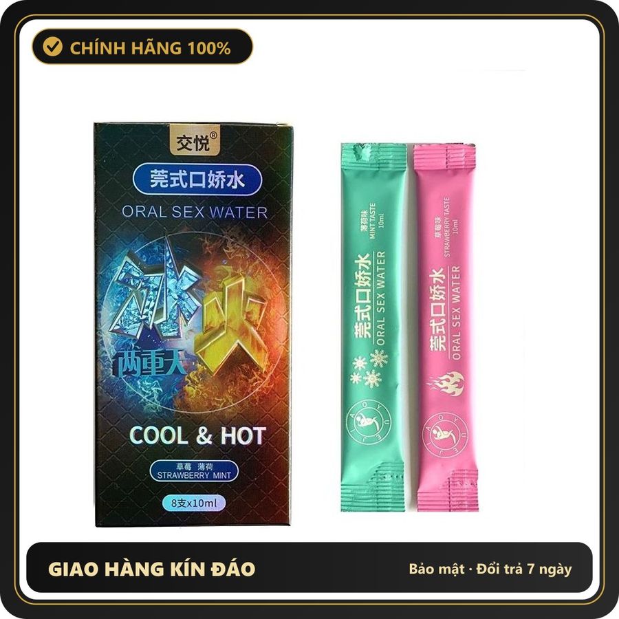 (Che Tên) Nước Tình Yêu Băng Lửa BJ Oral Water Mint and Hot Cao Cấp Bảo Đảm