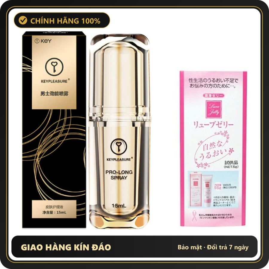 (Che Tên) Xịt Tăng Thời Gian Key Pro Long Spray Kèm Gel Nhật 5g - Hàng Mới Về