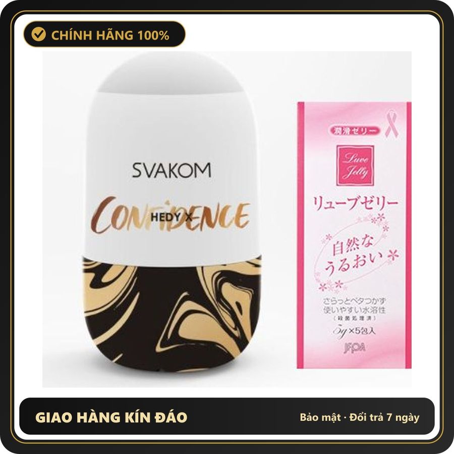 (Che Tên) Cốc Hỗ Trợ Nam Giới Silicon Svakom Hedy X Tặng Gel Nhật - Hàng Mới Về