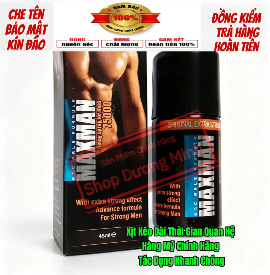 ( Shop Chính Hãng) Xịt Cương Cứng, Tác Dụng Nhanh, Kích Thích Dương Vật, Kéo Dài Thời Gian Quan Hệ 