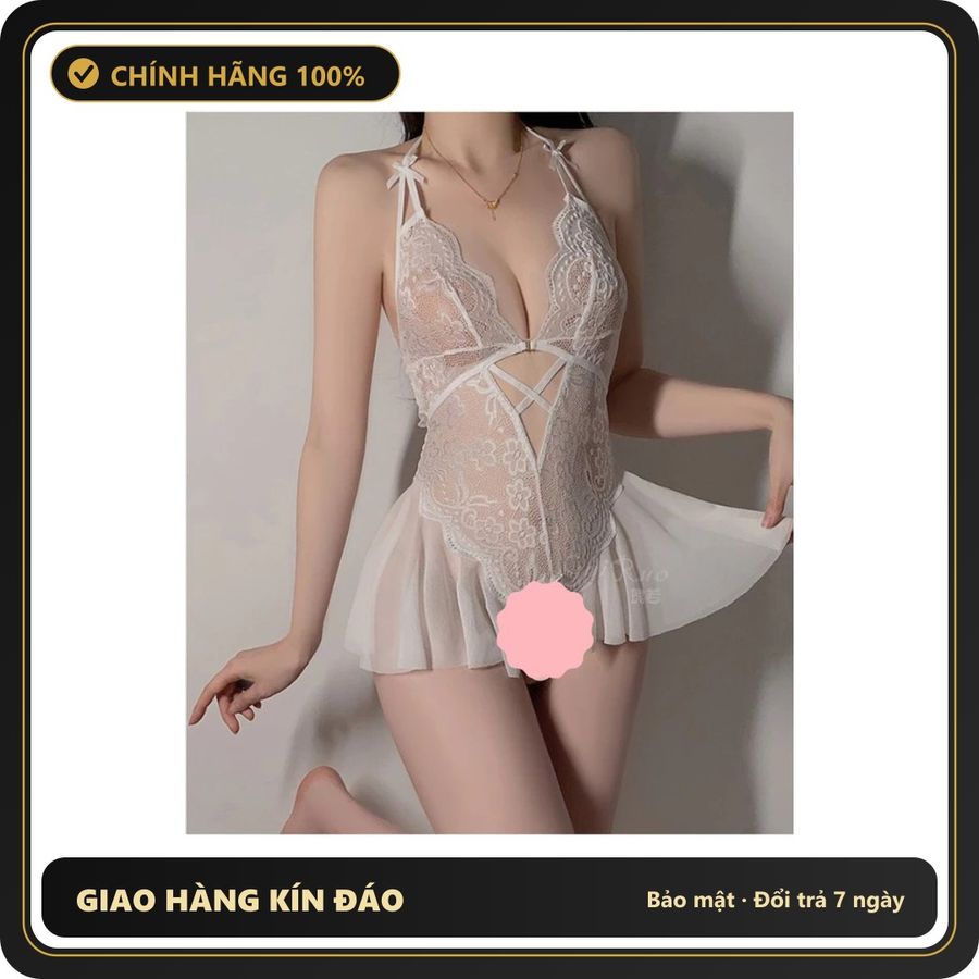 (Che Tên) Đồ Ngủ Jumpsuit Nữ - N514 Trắng Bảo Mật Tuyệt Đối