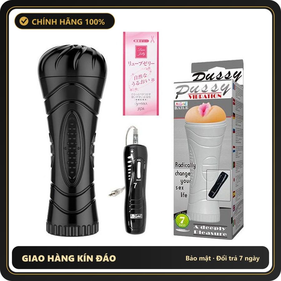 (Che Tên) Cốc Hỗ Trợ Nam Giới Baile Có Rung 7 Chế Độ Cao Cấp Bảo Đảm