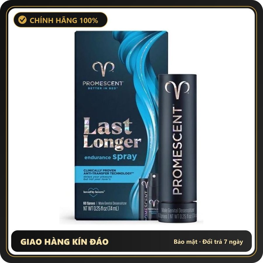 (Che Tên) Xịt Kéo Dài Thời Gian Của Mỹ Promescent Last Longer Cao Cấp Bảo Đảm
