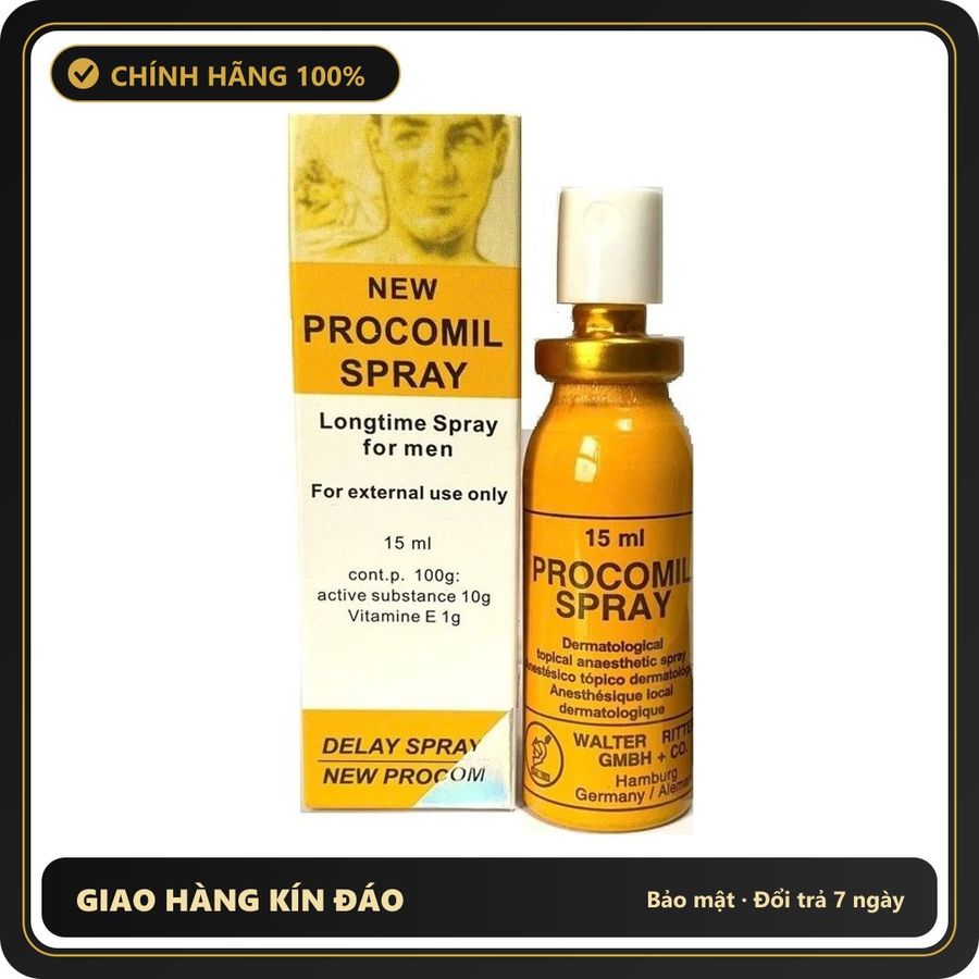 (Che Tên) Bình xịt Procomil cho nam Giao Nhanh Toàn Quốc