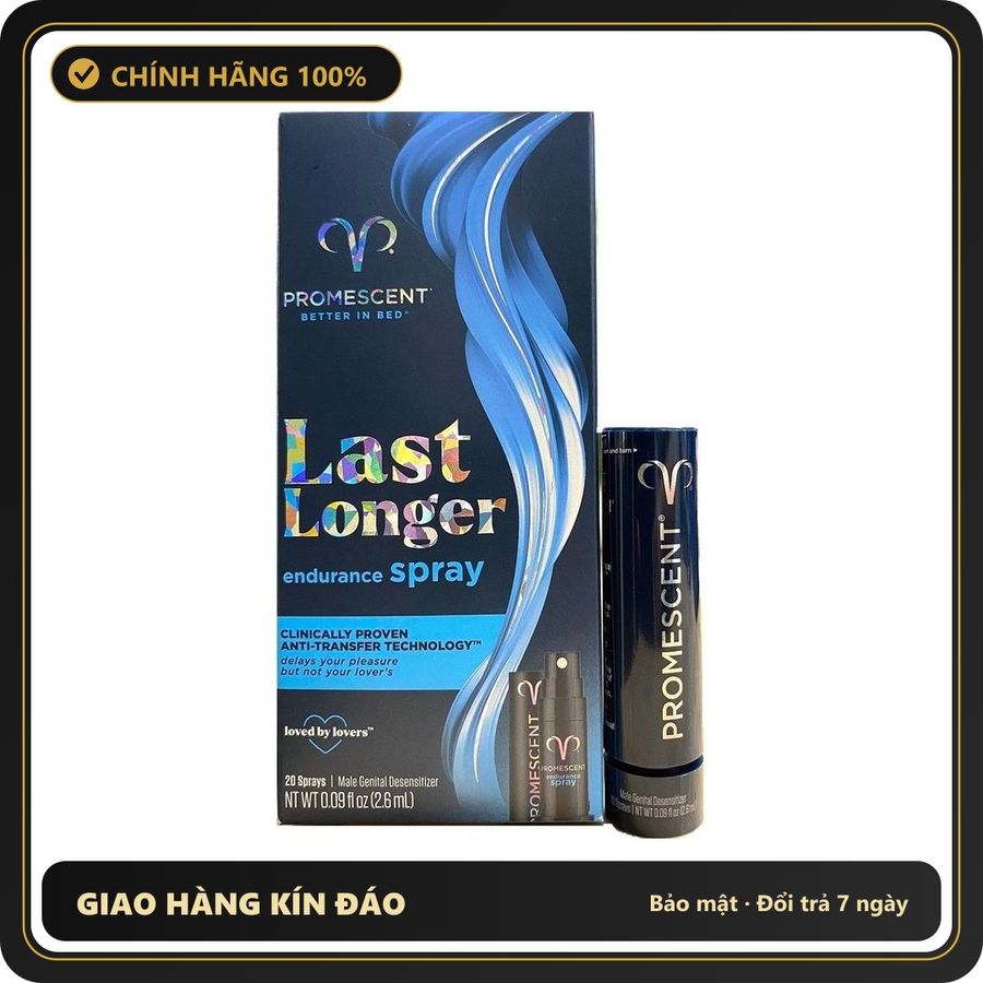 (Che Tên) Bình Xịt Promescent Last Longer Chính Hãng USA - Hàng Mới Về