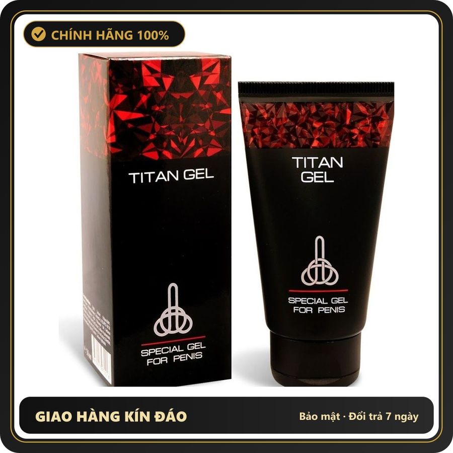 (Che Tên) Titan Gel Đỏ Gel Tăng Kích Thước Cậu Nhỏ Chính Hãng Giao Nhanh Toàn Quốc