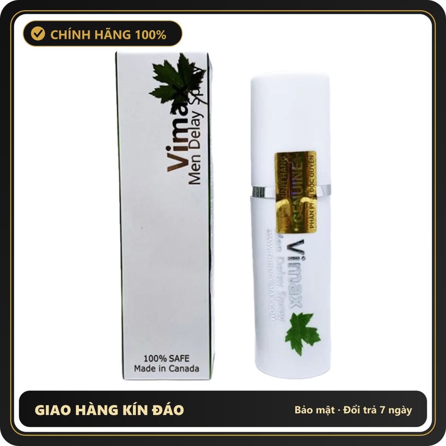 (Che Tên) Xịt Vimax Delay Spray Chính Hãng Canada Bảo Mật Tuyệt Đối
