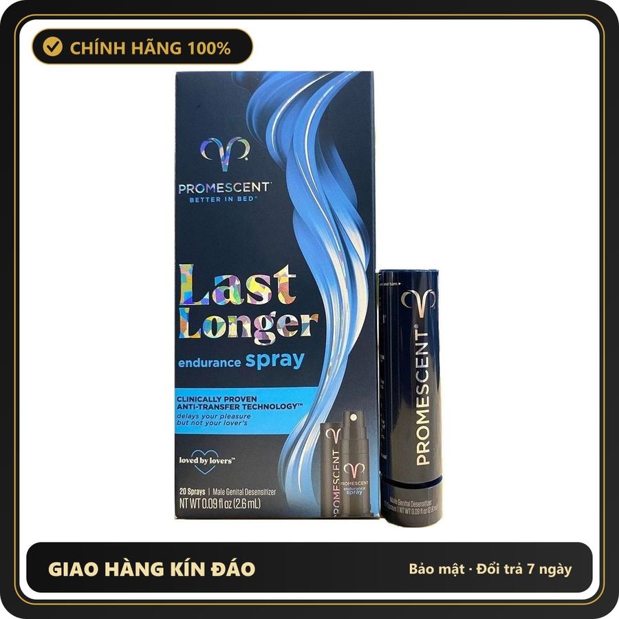 (Che Tên) Xịt Kéo Dài Thời Gian Quan Hệ Promescent Last Longer 2.6ml Giao Nhanh Toàn Quốc