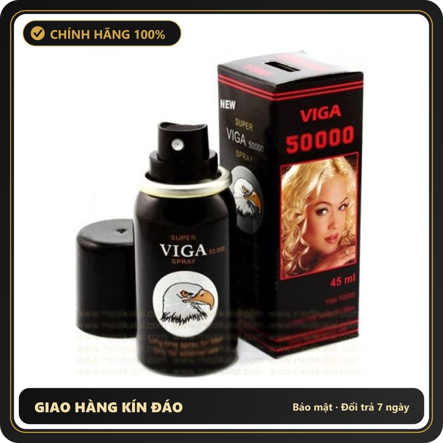 (Che Tên) Xịt kéo dài thời gian Viga 50000 Giao Nhanh Toàn Quốc