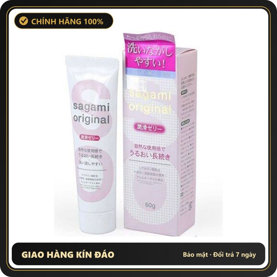 (Che Tên) Gel bô.i tron cho nam nữ Sagami Original 60g - Nhật Bản Bảo Mật Tuyệt Đối