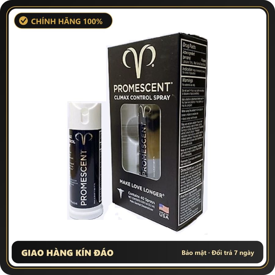 (Che Tên) Xịt Cao Cấp Cho Nam Promescent Delay Spray USA Cao Cấp Bảo Đảm