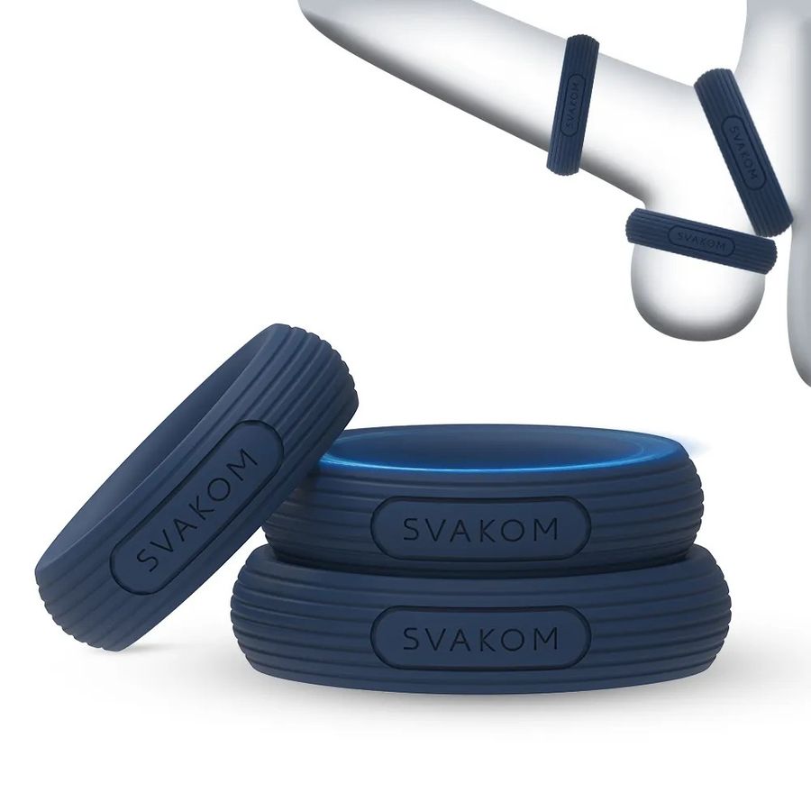 Bộ 3 Vòng Đeo Dương Vật Svakom Triooo Ba Cỡ 28, 34, 40mm Để Tìm Đúng Độ Ôm