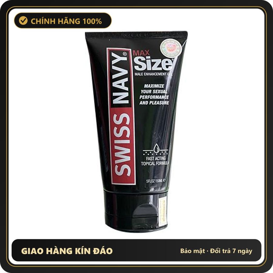 (Che Tên) Gel bô.i trơ.n Nam Swiss Navy Max Size Cao Cấp Bảo Đảm