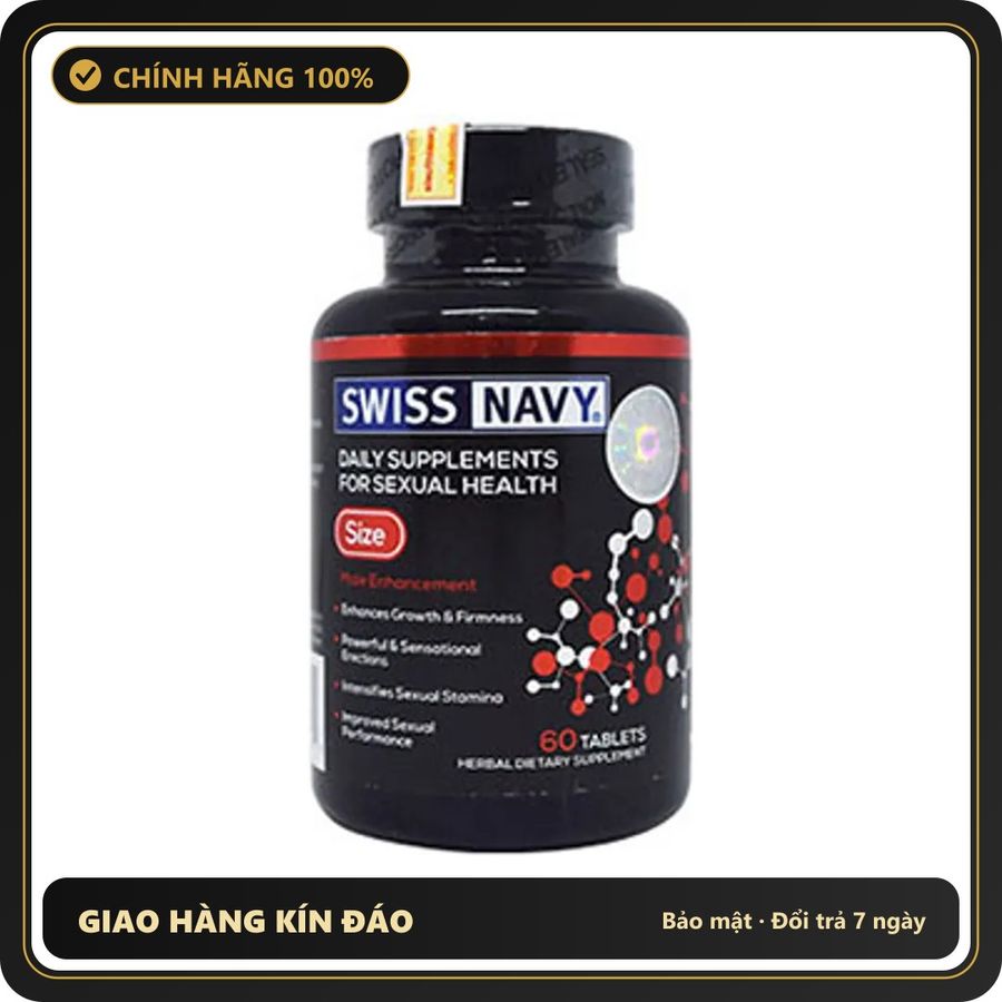 (Che Tên) Viên uống Swiss Navy Max Size USA hỗ trợ sinh lý nam Giao Nhanh Toàn Quốc