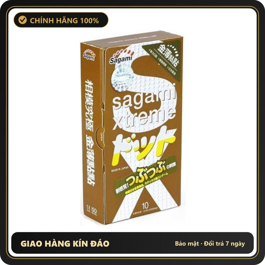 (Che Tên) Bao Có Gai Co Giãn Tốt Không Mùi Của Nhật Sagami Feel Up H10 Giao Nhanh Toàn Quốc