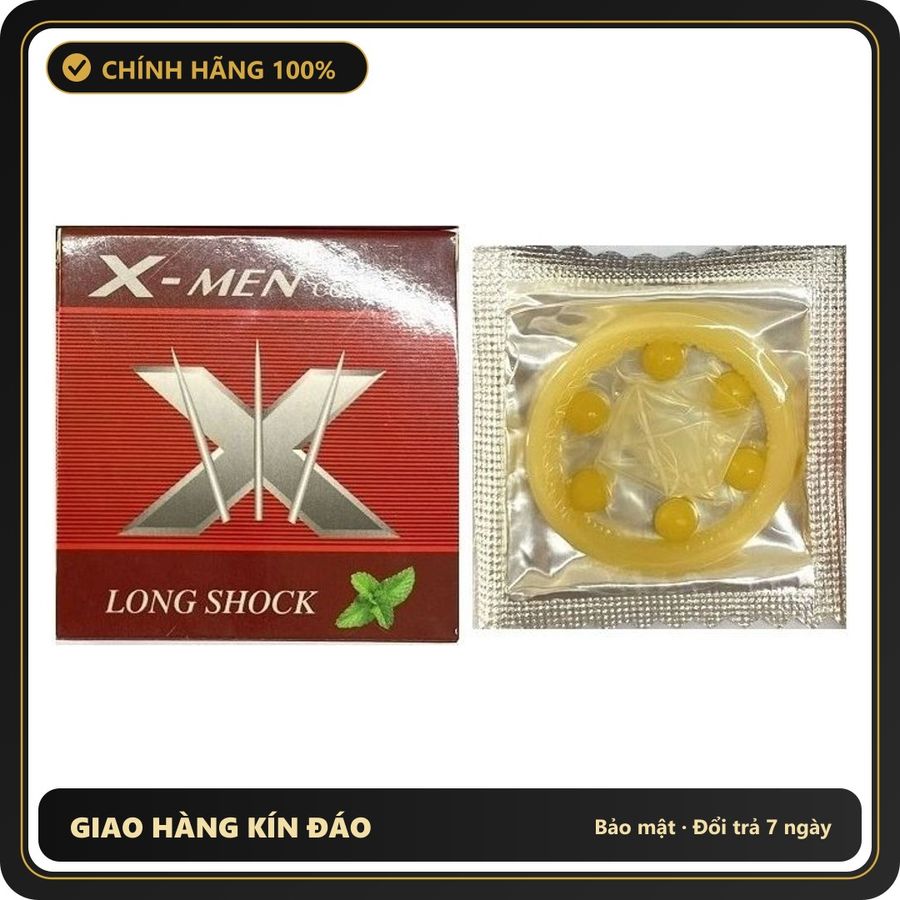(Che Tên) Bao Cao Su Có Bi Lớn Xmen (Lốc 10 chiếc) - Chính Hãng Thái Lan Bảo Mật Tuyệt Đối