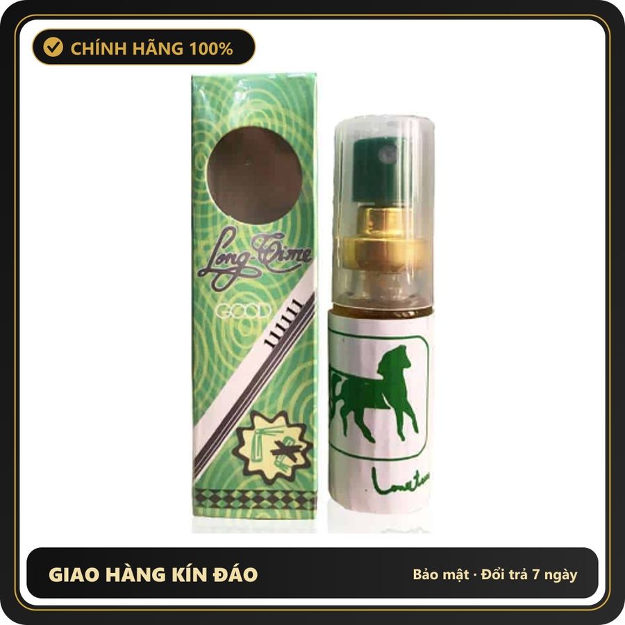 (Che Tên) Xịt Lạnh Ngựa Kéo Xe Longtime Chính Hãng Giao Nhanh Toàn Quốc
