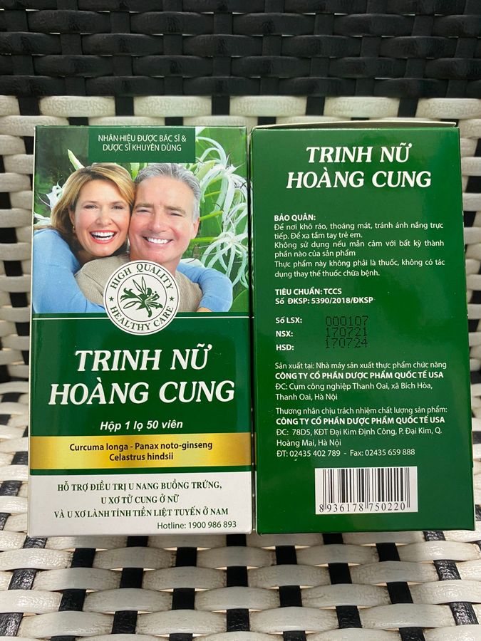 U nang, u xơ TRINH NỮ HOÀNG CUNG hộp 1 lọ 50 viên - hỗ trợ Nhập Khẩu Chính Hãng