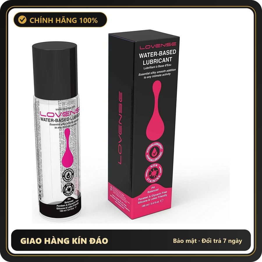 (Che Tên) Gel bô.i trơ.n Lovense Water Based Lubricant - 100ml Giao Nhanh Toàn Quốc