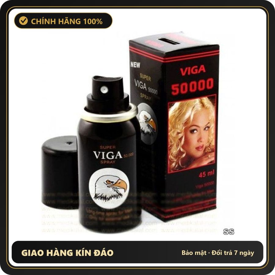 (Che Tên) Bình Xịt Super Viga 50000 Hỗ Trợ Kéo Dài Thời Gian Của Đức Cao Cấp Bảo Đảm