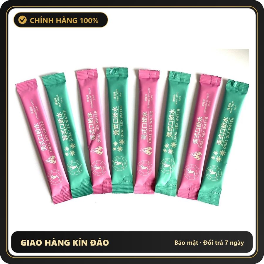 (Che Tên) Nước Tình Yêu Băng Hoả BJ Oral Water Mint and Hot Hỗ Trợ 24/7
