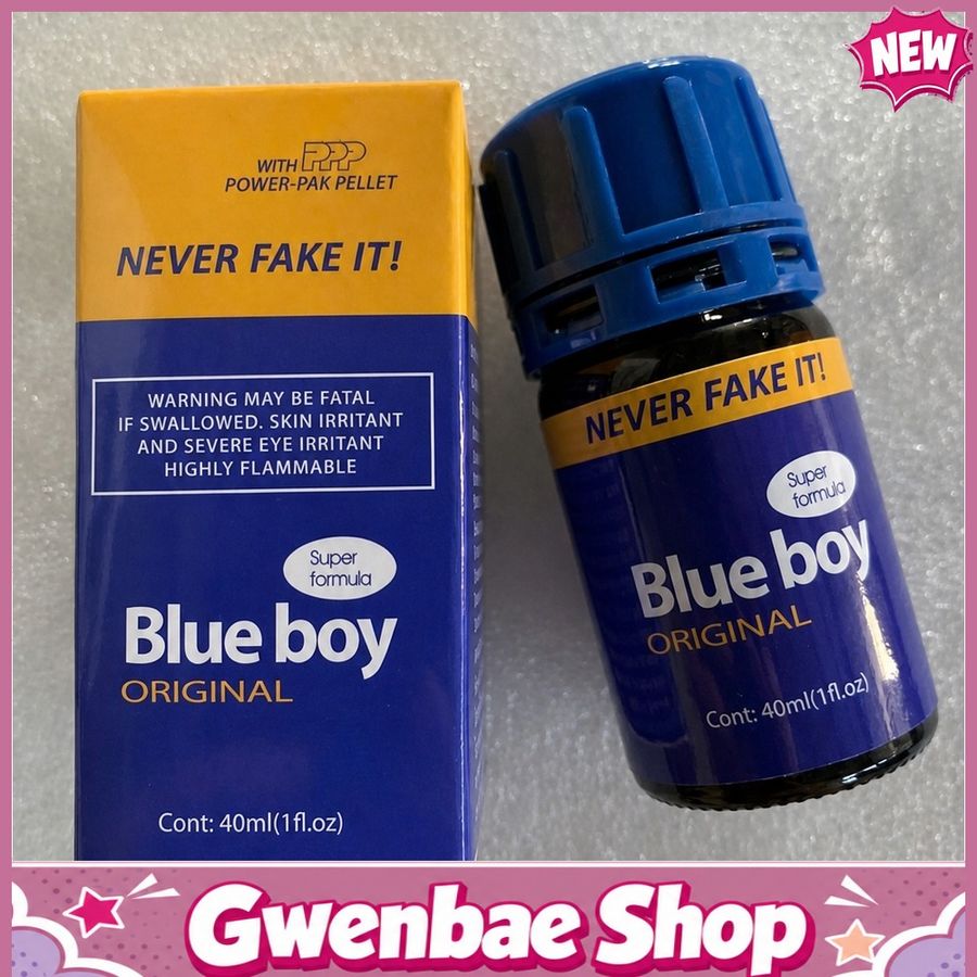 Chai hít tăng khoái cảm Popper Blue boy 40ml Popper 40ml USA Chính Hãng - Gwen Shop Chính Hãng