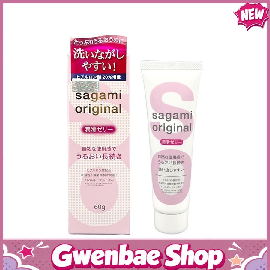 Gel gốc nước Sagami 60gr chiết xuất 100% từ thiên nhiên tiêu chuẩn Nhật Bản Chính Hãng - Gwen Shop Chính Hãng