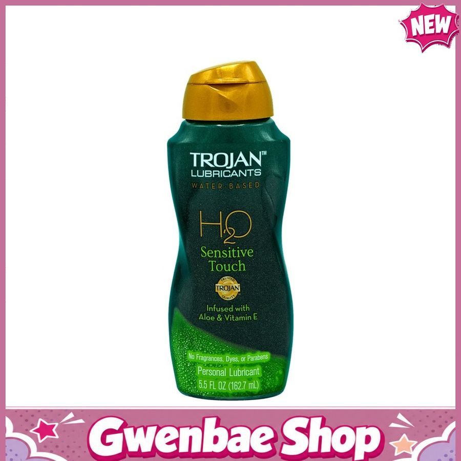 Gel Bôi Trojan Lô Hội™ H₂O Sensitive Touch Lube 162.7ml Chính Hãng - Gwen Shop Chính Hãng