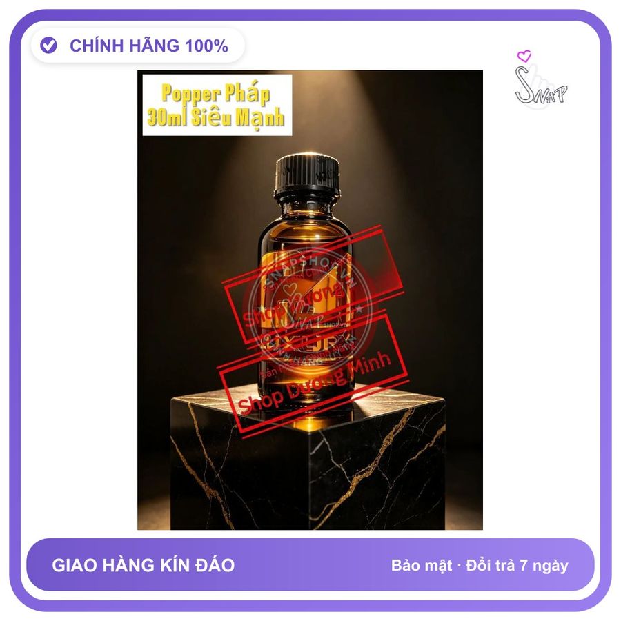 LUXURY 30ml - Chai hít tăng cảm giác Popper Popper Pháp 30ml, Dòng C4, Siêu Mạnh, Phê Lâu, Hàng Chính Hãng