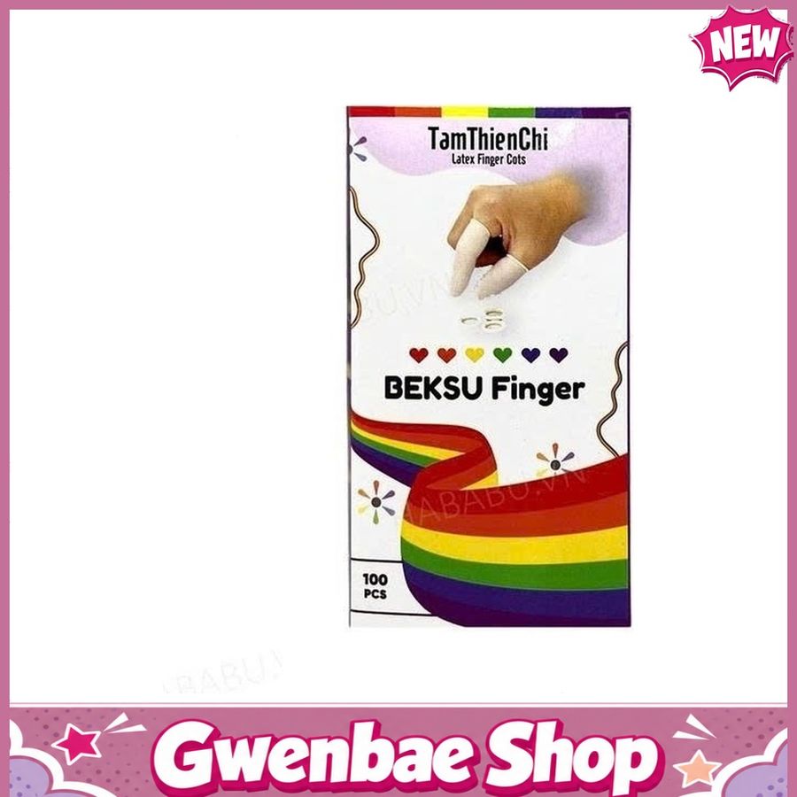 Bao cao su ngón tay Tâm Thiện Chí Beksu Finger hộp 100 chiếc Chính Hãng - Gwen Shop Chính Hãng