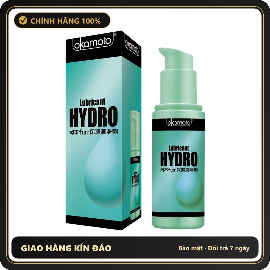 (Che Tên) Dầu Bôi Trơn Cho Phụ Nữ Okamoto Hydro 60ml Hỗ Trợ 24/7