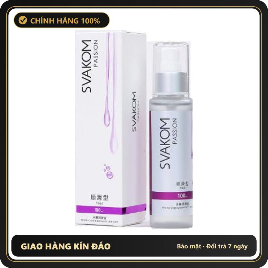 (Che Tên) Gel bô.i trơ.n Gốc Nước Svakom Feel 100ml Bảo Mật Tuyệt Đối