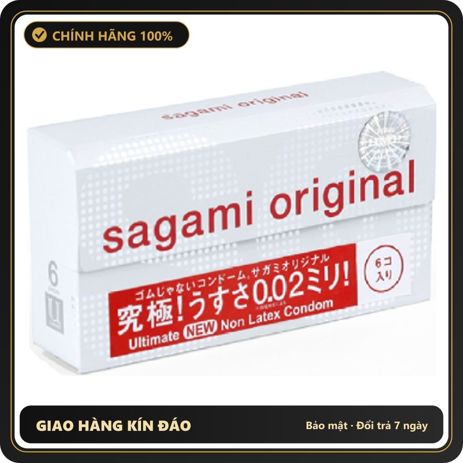 (Che Tên) Bao Cao Su Cao Cấp Siêu Mỏng Sagami Original 0.02 - Nhật Bản Giao Nhanh Toàn Quốc