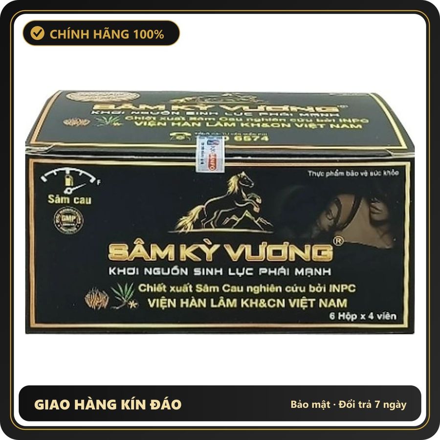 (Che Tên) Sâm Kỳ Vương hỗ trợ bổ thận tráng dương tăng cường sinh lý Chuẩn Auth