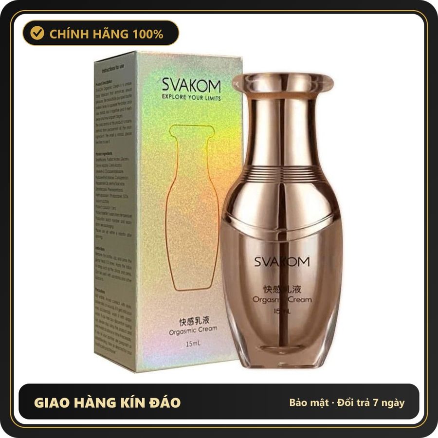 (Che Tên) Gel Bô.i Trơ.n Tăng Khoái Cảm Svakom Orgasmic Cream 15ml Chuẩn Auth
