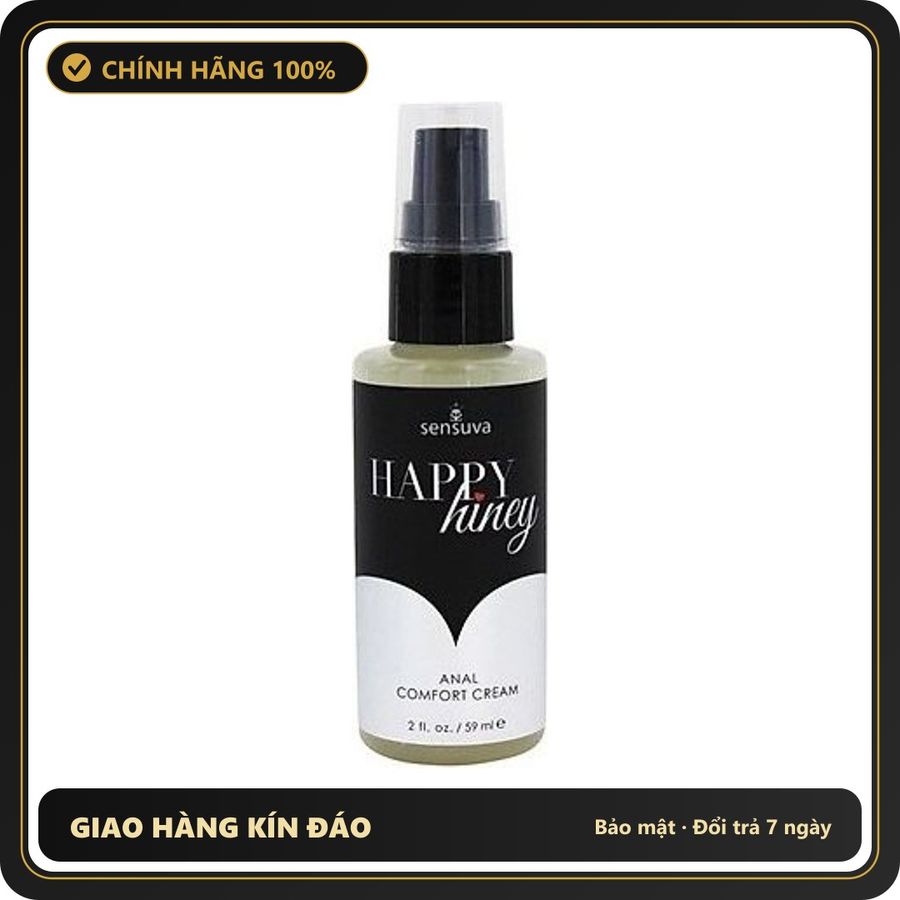 (Che Tên) Gel Bôi Trơn Hậu Môn Của Mỹ Sensuva Happy Hiney 59ml Hỗ Trợ 24/7