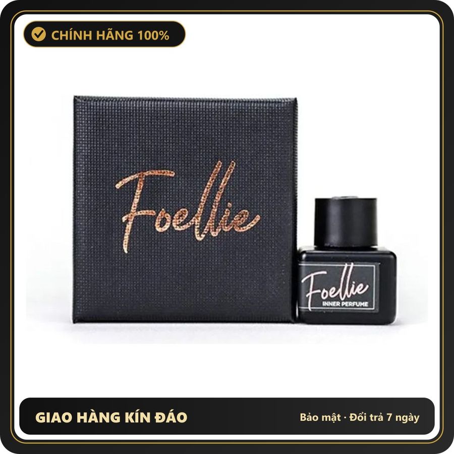 (Che Tên) Nước hoa vùng kín Foellie đen - Khử mùi, lưu hương thơm dễ chịu, cân bằng pH, giúp phái đẹp tự tin và thoải mái - Hàng Mới Về