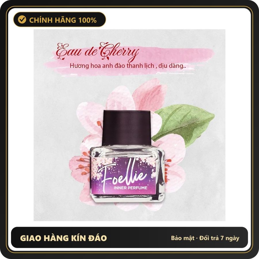 (Che Tên) (Chính hãng) Nước Hoa Vùng Kín Foellie Tím - Hương Hoa Anh Đào Quý Phái, Khử Mùi, Cân Bằng pH - Sản Phẩm Chăm Sóc Cá Nhân Nữ chính hãng Giao Nhanh Toàn Quốc